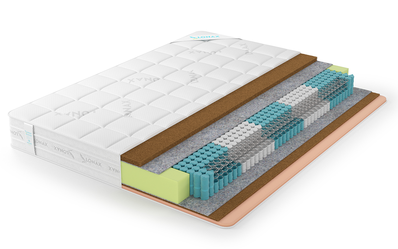 матрас Lonax Ассорти Cocos Medium Econom S1000 5 зон 1 Lonax Ассорти Cocos Medium Econom S1000 5 зон